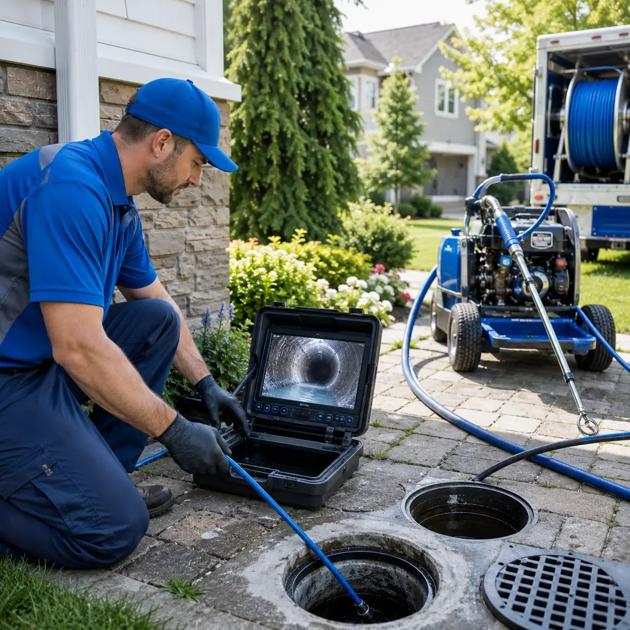 Outdoor drain cleaning professionals serving West Dover, VT